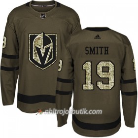 Män Ishockey Vegas Golden Knights Tröja Reilly Smith 19 Adidas 2017-2018 Camo Grön Authentic